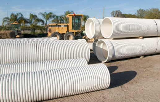 Corrugated discount plastic pipe